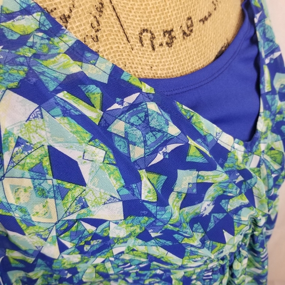 NWT double layered, smocked blouse size sm - Picture 3 of 6